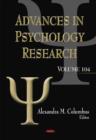 Image for Advances in psychology researchVolume 104