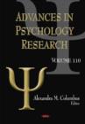 Image for Advances in psychology researchVolume 110