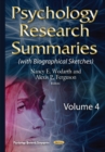 Image for Psychology research summariesVolume 4