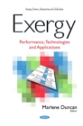 Image for Exergy  : performance, technologies and applications