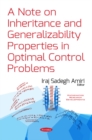 Image for Note on Inheritance &amp; Generalizability : Properties in Optimal Control Problems