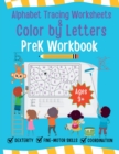 Image for Alphabet Tracing Worksheet and Color by Letters Prek Workbook