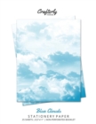 Image for Blue Clouds Stationery Paper : Aesthetic Letter Writing Paper for Home, Office, Letterhead Design, 25 Sheets