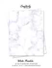 Image for White Marble Stationery Paper : Cute Letter Writing Paper for Home, Office, Letterhead Design, 25 Sheets