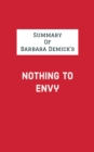 Image for Summary of Barbara Demick&#39;s Nothing to Envy
