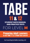 Image for TABE 11 and 12 Student Math Manual and Practice Tests for LEVEL M