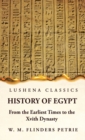Image for History of Egypt From the Earliest Times to the Xvith Dynasty