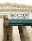Image for High Court Summaries on Criminal Law (Keyed to Kadish, Schulhofer, and Barkow)