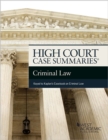 Image for High Court Summaries on Criminal Law (Keyed to Kaplan)