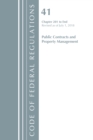 Image for Code of Federal Regulations, Title 41 Public Contracts and Property Management 201-End, Revised as of July 1, 2018