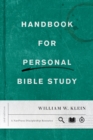 Image for Handbook for personal Bible study