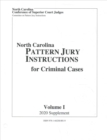 Image for June 2020 Supplement to North Carolina Pattern Jury Instructions for Criminal Cases
