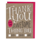 Image for Em &amp; Friends Thank You Check Box Card