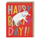 Image for Em &amp; Friends Sprawled Cat Birthday Card