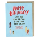 Image for Em &amp; Friends Naked At Work Birthday Card
