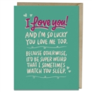 Image for 6 Pack Em &amp; Friends Watch you Sleep Love Card