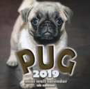 Image for The Pug 2019 Mini Wall Calendar (UK Edition)