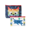 Image for Patchwork Cats Eco Pouch Set