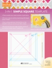 Image for fast2cut 3-in-1 Simple Square Template : Easily Cut 3 1/2 &quot;, 4 1/2 &quot; &amp; 5 1/2 &quot; Squares
