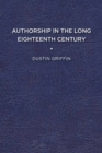 Image for Authorship in the Long Eighteenth Century