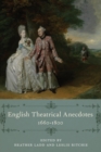 Image for English Theatrical Anecdotes, 1660-1800