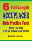 Image for 6 Full-Length Accuplacer Math Practice Tests