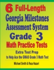 Image for 6 Full-Length Georgia Milestones Assessment System Grade 3 Math Practice Tests