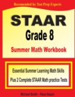 Image for STAAR Grade 8 Summer Math Workbook : Essential Summer Learning Math Skills plus Two Complete STAAR Math Practice Tests