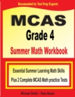 Image for MCAS Grade 4 Summer Math Workbook : Essential Summer Learning Math Skills plus Two Complete MCAS Math Practice Tests
