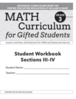 Image for Math Curriculum for Gifted Students : Lessons, Activities, and Extensions for Gifted and Advanced Learners, Student Workbooks, Sections III-IV (Set of 5): Grade 3