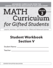 Image for Math Curriculum for Gifted Students : Lessons, Activities, and Extensions for Gifted and Advanced Learners, Student Workbooks, Section V (Set of 5): Grade 3