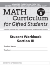 Image for Math Curriculum for Gifted Students : Lessons, Activities, and Extensions for Gifted and Advanced Learners, Student Workbooks, Section III (Set of 5): Grade 5