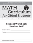 Image for Math Curriculum for Gifted Students : Lessons, Activities, and Extensions for Gifted and Advanced Learners, Student Workbooks, Sections IV-V (Set of 5): Grade 6