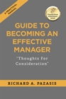 Image for GUIDE TO BECOMING AN EFFECTIVE MANAGER: Thoughts For Consideration