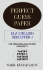 Image for Perfect Guess Paper M.a English Semester -1
