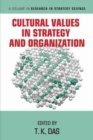 Image for Cultural Values in Strategy and Organization