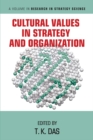 Image for Cultural values in strategy and organization