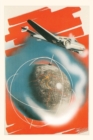 Image for Vintage Journal Airplane and the Globe Travel Poster