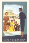 Image for Vintage Journal Boarding The Plane Travel Poster
