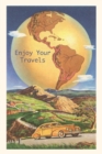 Image for Vintage Journal Globe with Americas Postcard