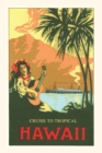 Image for Vintage Journal Woman Playing Guitar Travel Poster