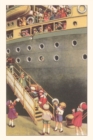 Image for Vintage Journal Children Embarking Travel Poster
