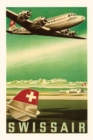 Image for Vintage Journal Swiss Airline Travel Poster