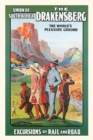 Image for Vintage Journal The Drakensberg, South Africa Travel Poster
