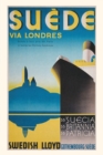 Image for Vintage Journal Swedish Cruise Ships Travel Poster
