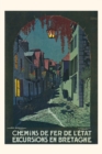 Image for Vintage Journal Houses in Brittany, France Travel Poster