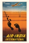 Image for Vintage Journal Air India Travel Poster