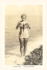 Image for The Vintage Journal Bathing Beauty Holding Flying Fish, Catalina