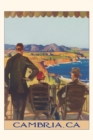 Image for The Vintage Journal Three People Looking over Coastline, Cambria