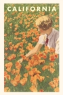 Image for The Vintage Journal Woman sitting in Field of California Poppies